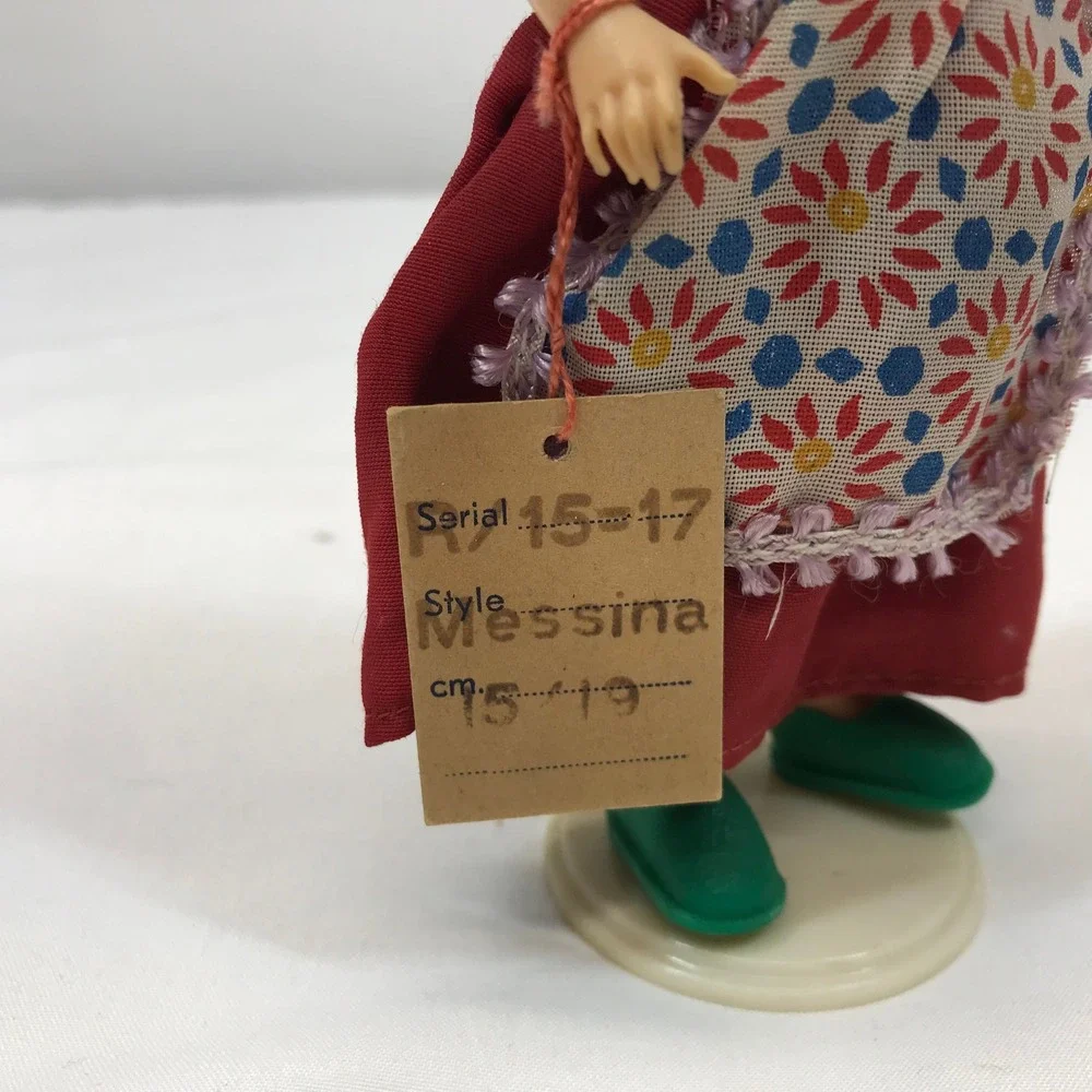 Vintage Brunellesco Florence Italy Souvenir Doll Messina Costume Hand Painted